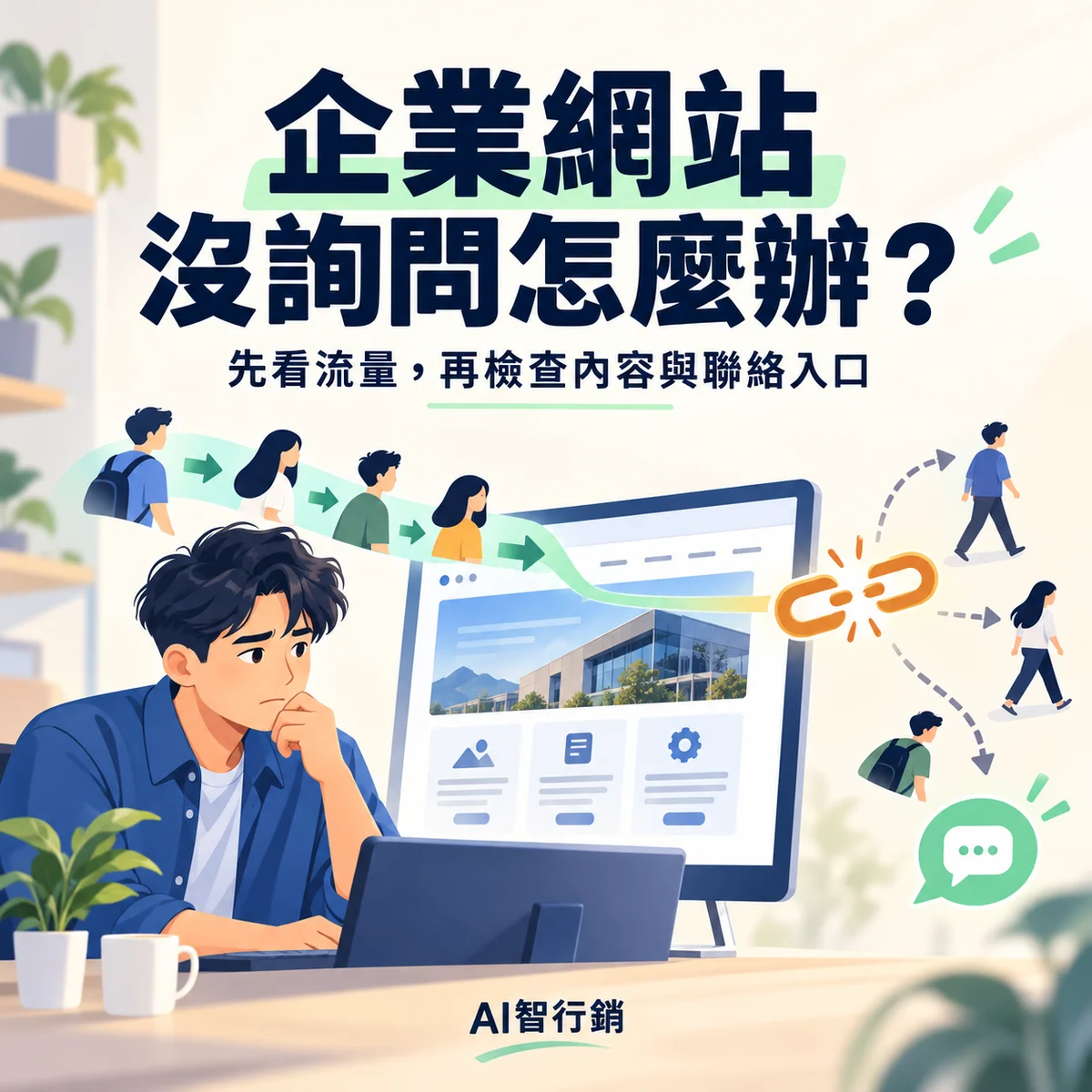 企業網站沒詢問怎麼辦？